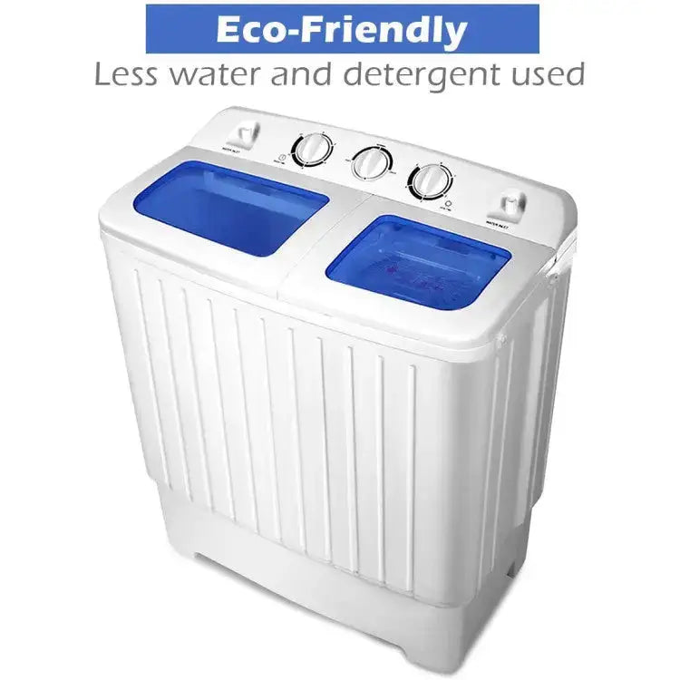 20 lbs Compact Twin Tub Washing Machine for Home Costway