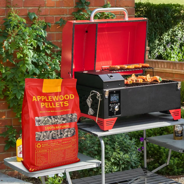 20 Pounds Apple Wood Pellets 100% All-Natural for Pellet Grills - Natural - Outdoor Grills