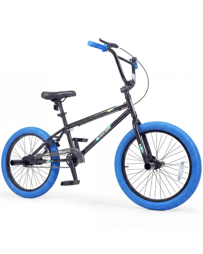 20’’ Trick Bicycle with 360 Degree Steering and Adjustable Seat for Kids and Teens-Navy - Navy - Kids Bike