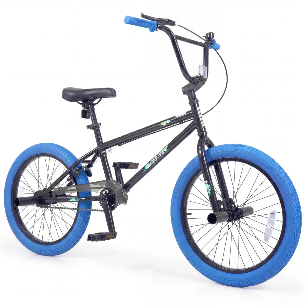 20’’ Trick Bicycle with 360 Degree Steering and Adjustable Seat for Kids and Teens-Navy - Navy - Kids Bike