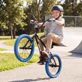20’’ Trick Bicycle with 360 Degree Steering and Adjustable Seat for Kids and Teens-Navy - Navy - Kids Bike