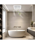 200 CFM Bathroom Exhaust Fan with Metal Housing and 6 Inches Duct for 200 Sq.Ft - White - Ventilation Fans