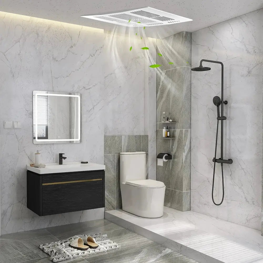 200 CFM Bathroom Exhaust Fan with Metal Housing and 6 Inches Duct for 200 Sq.Ft Costway