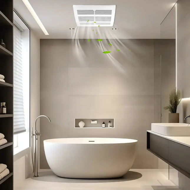 200 CFM Bathroom Exhaust Fan with Metal Housing and 6 Inches Duct for 200 Sq.Ft Costway