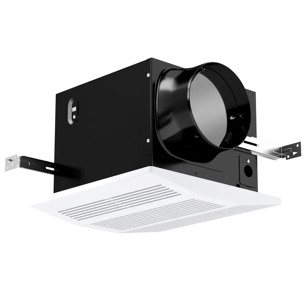 200 CFM Bathroom Exhaust Fan with Metal Housing and 6 Inches Duct for 200 Sq.Ft - White - Ventilation Fans