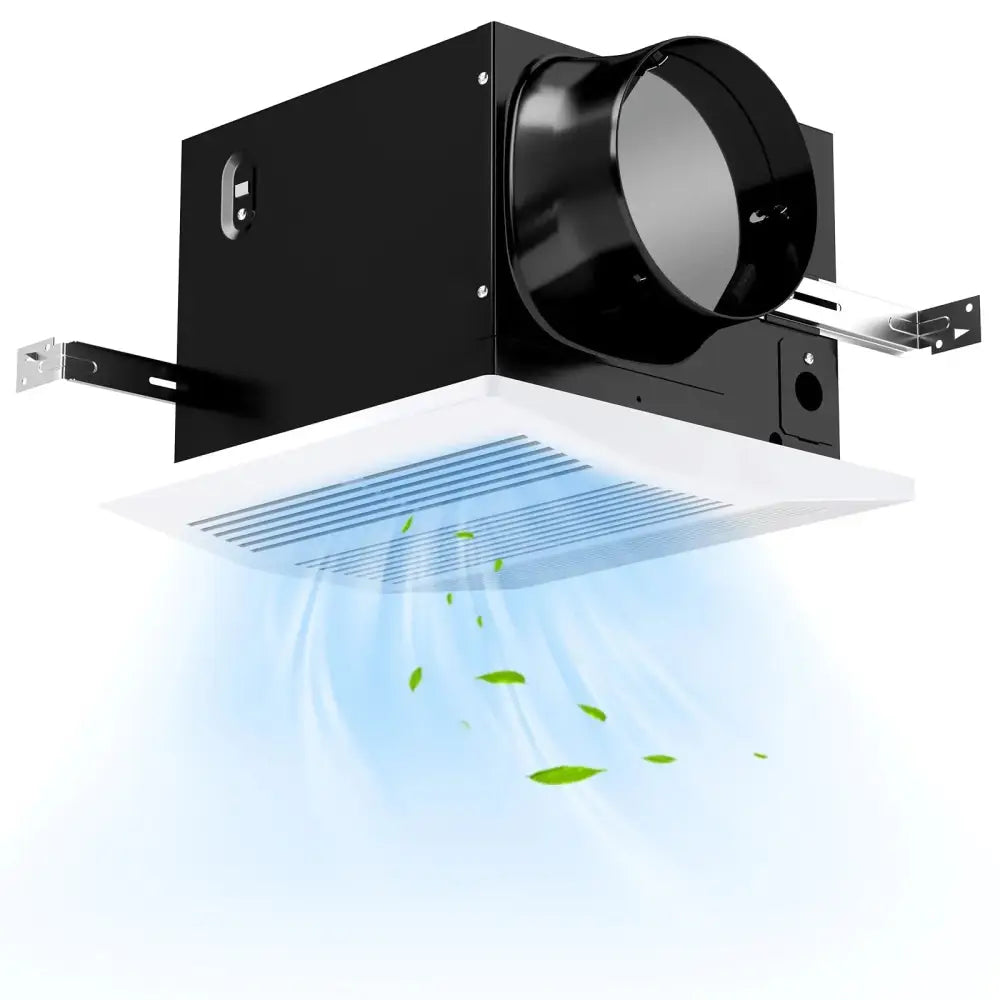 200 CFM Bathroom Exhaust Fan with Metal Housing and 6 Inches Duct for 200 Sq.Ft Costway