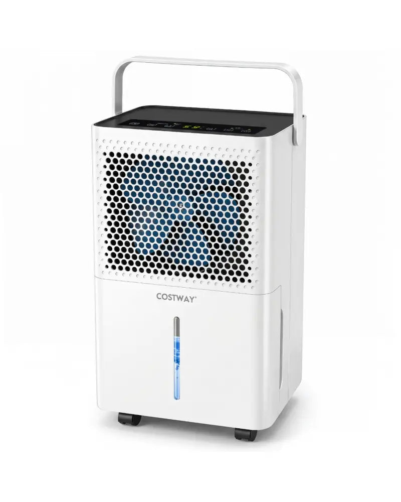 2000 Sq.Ft 32 Pint Compressor Dehumidifier with Drain Hose Smart Humidity Control for Bedroom-White - White