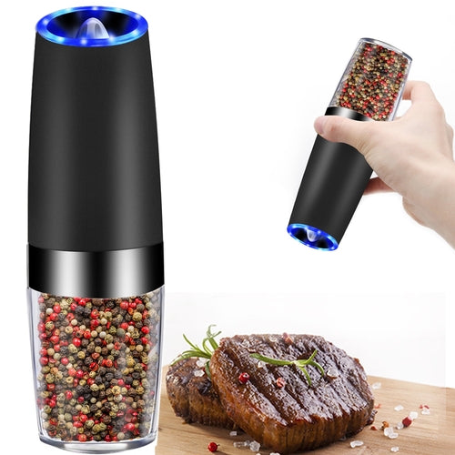 Gravity Electric Pepper Grinder with LED Light & Ceramic Core