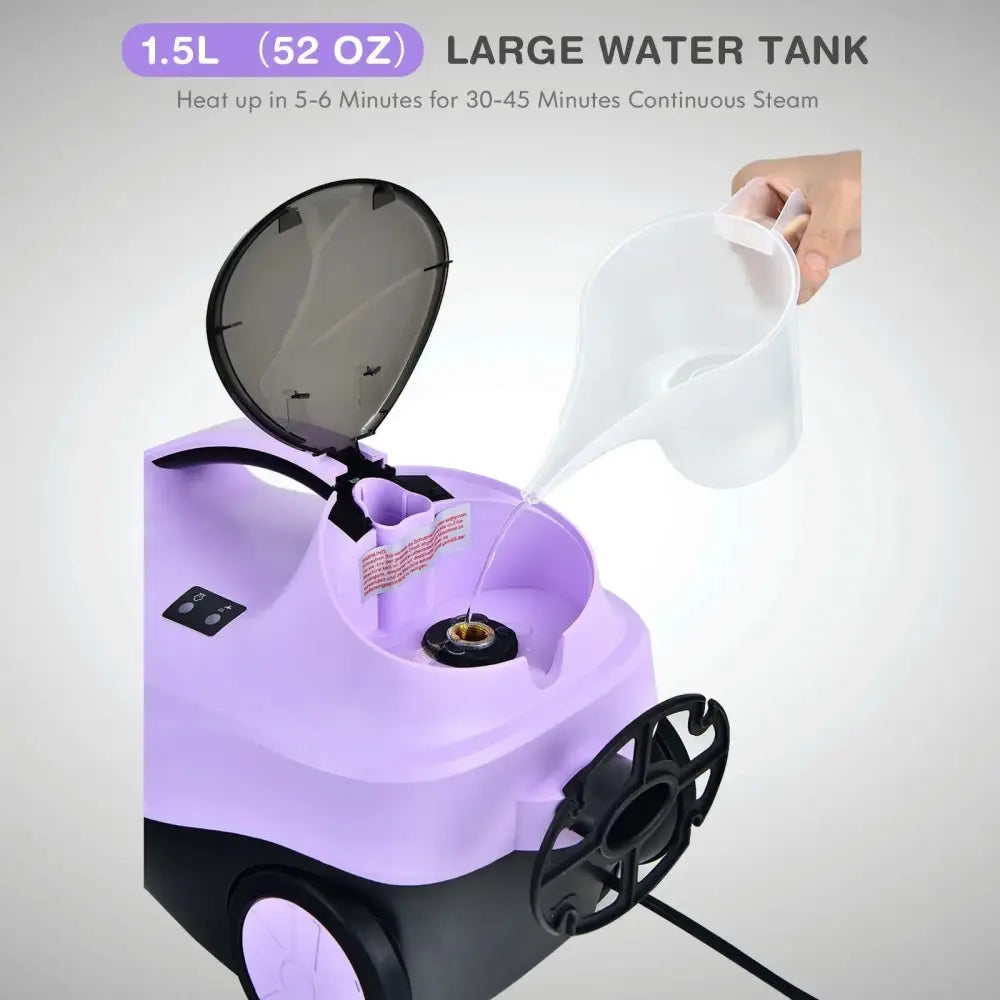 2000W Heavy Duty Multi-purpose Steam Cleaner Mop with Detachable Handheld Unit-Purple Costway