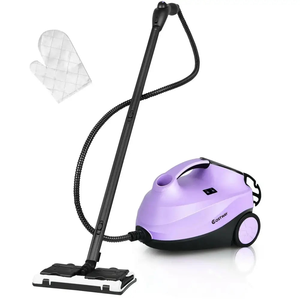 2000W Heavy Duty Multi-purpose Steam Cleaner Mop with Detachable Handheld Unit-Purple Costway