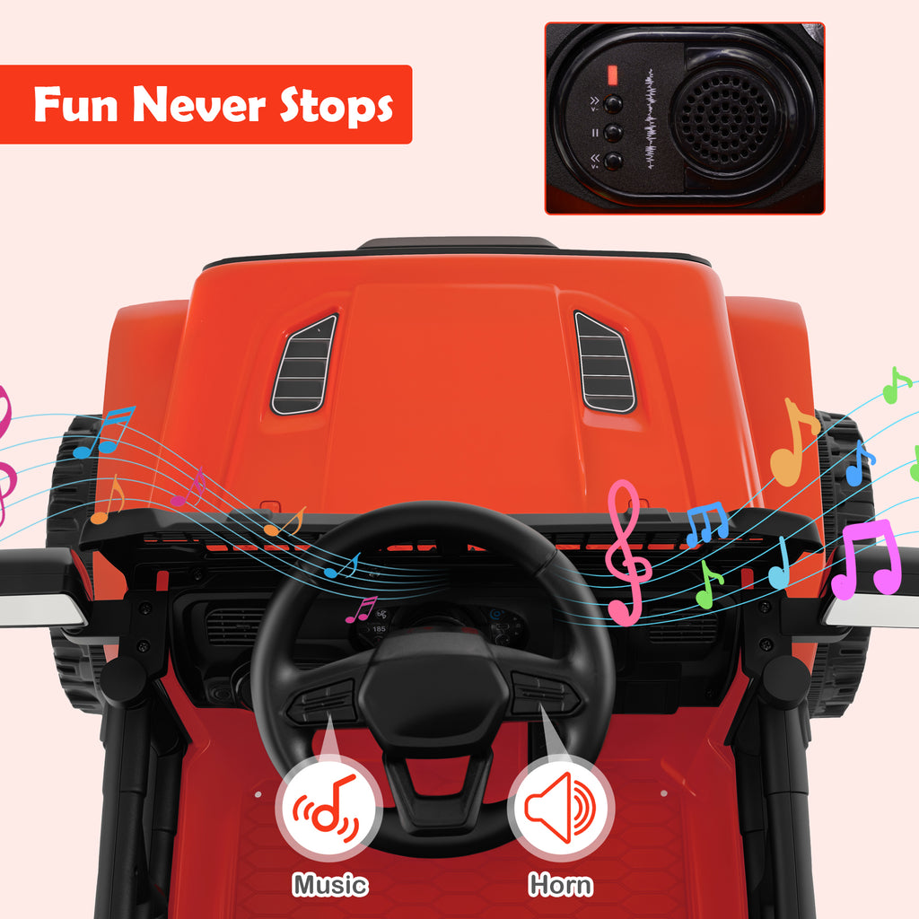 12V Kids Ride on Truck Car Battery Powered Electric Vehicle-Red