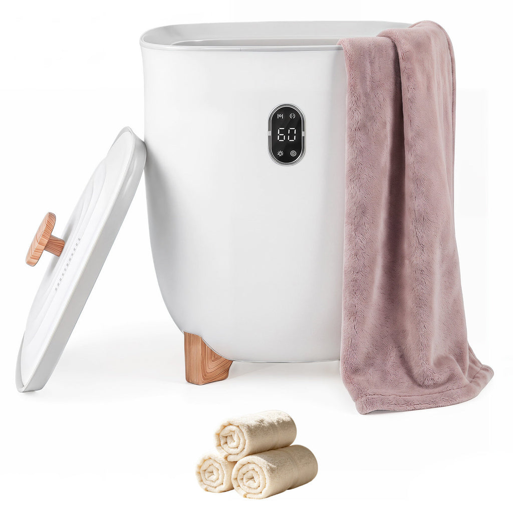 20L Towel Warmer Bucket with PTC Air Heater for Rapid and Even Heating-White