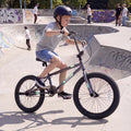 20 Inch Trick Bicycle with 360 Degree Steering and Adjustable Seat for Kids and Teens-Black
