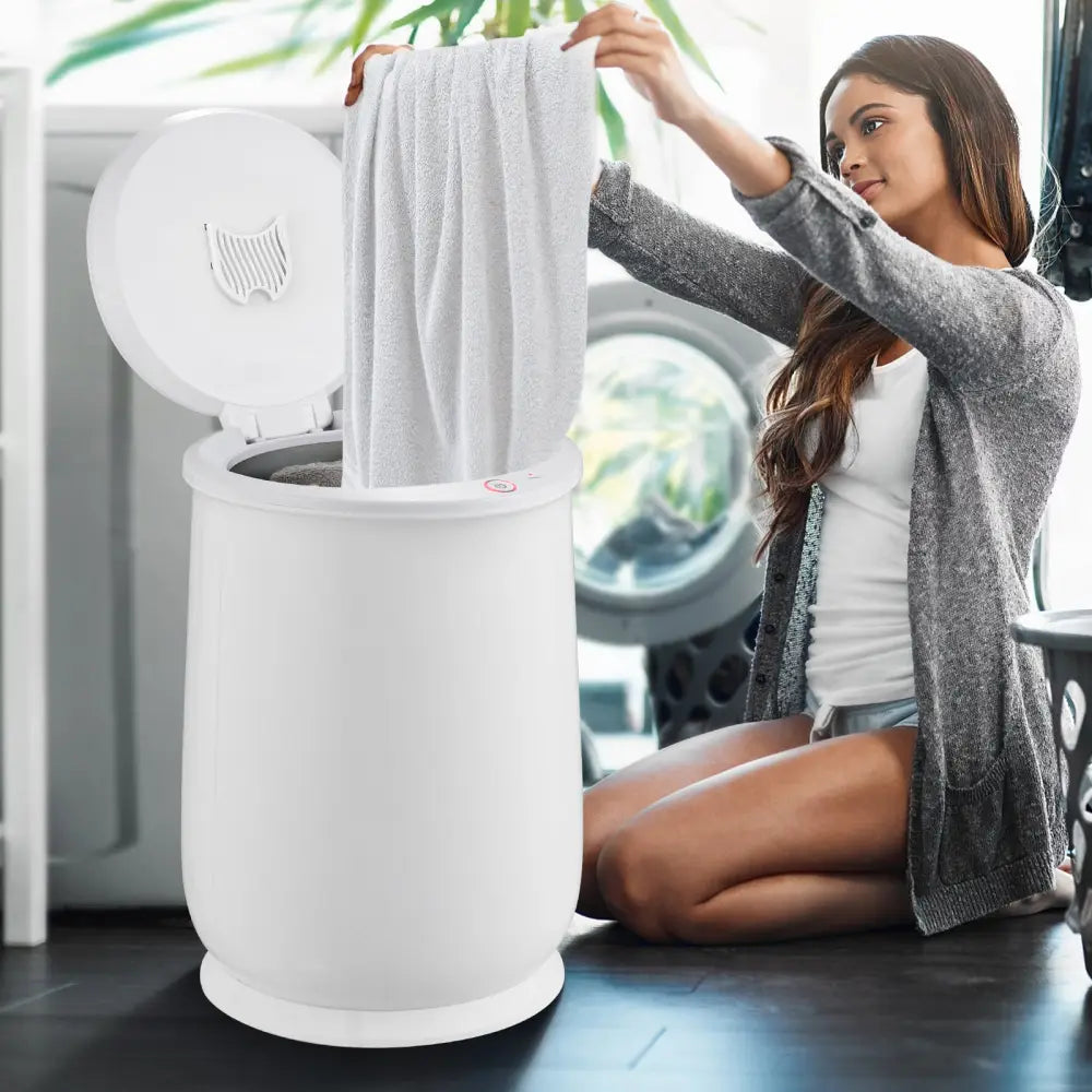20L Bathroom Towel Warmer with Auto Shut-White - White - Dryers
