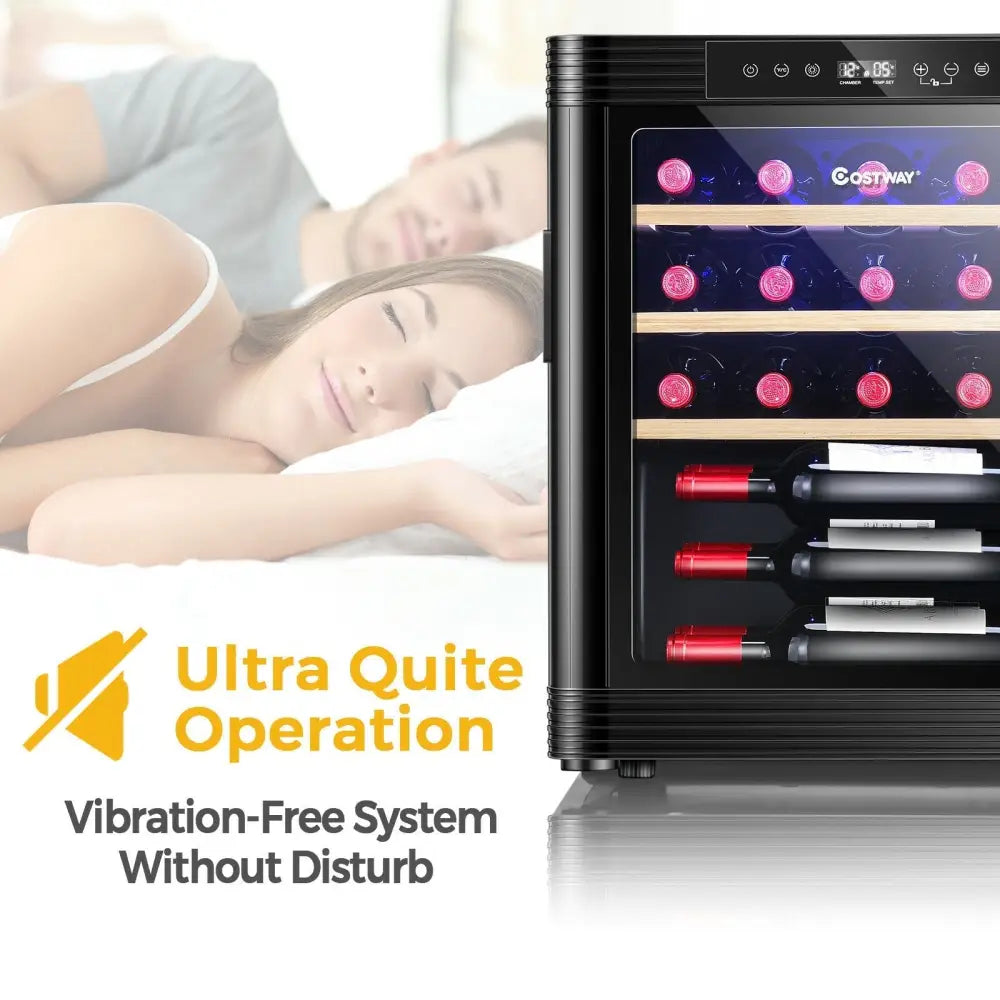 21 Bottle Compressor Wine Cooler Refrigerator with Digital Control - Oasis Home Essentials