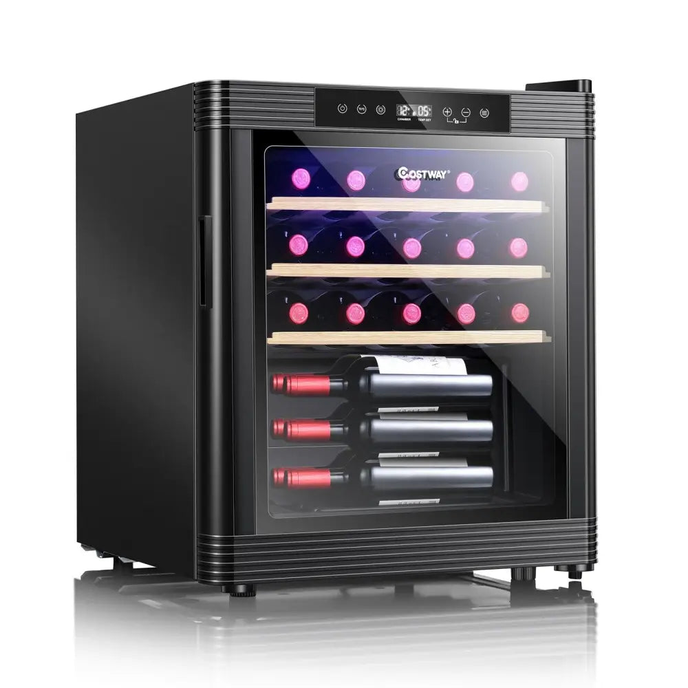 21 Bottle Compressor Wine Cooler Refrigerator with Digital Control - Oasis Home Essentials