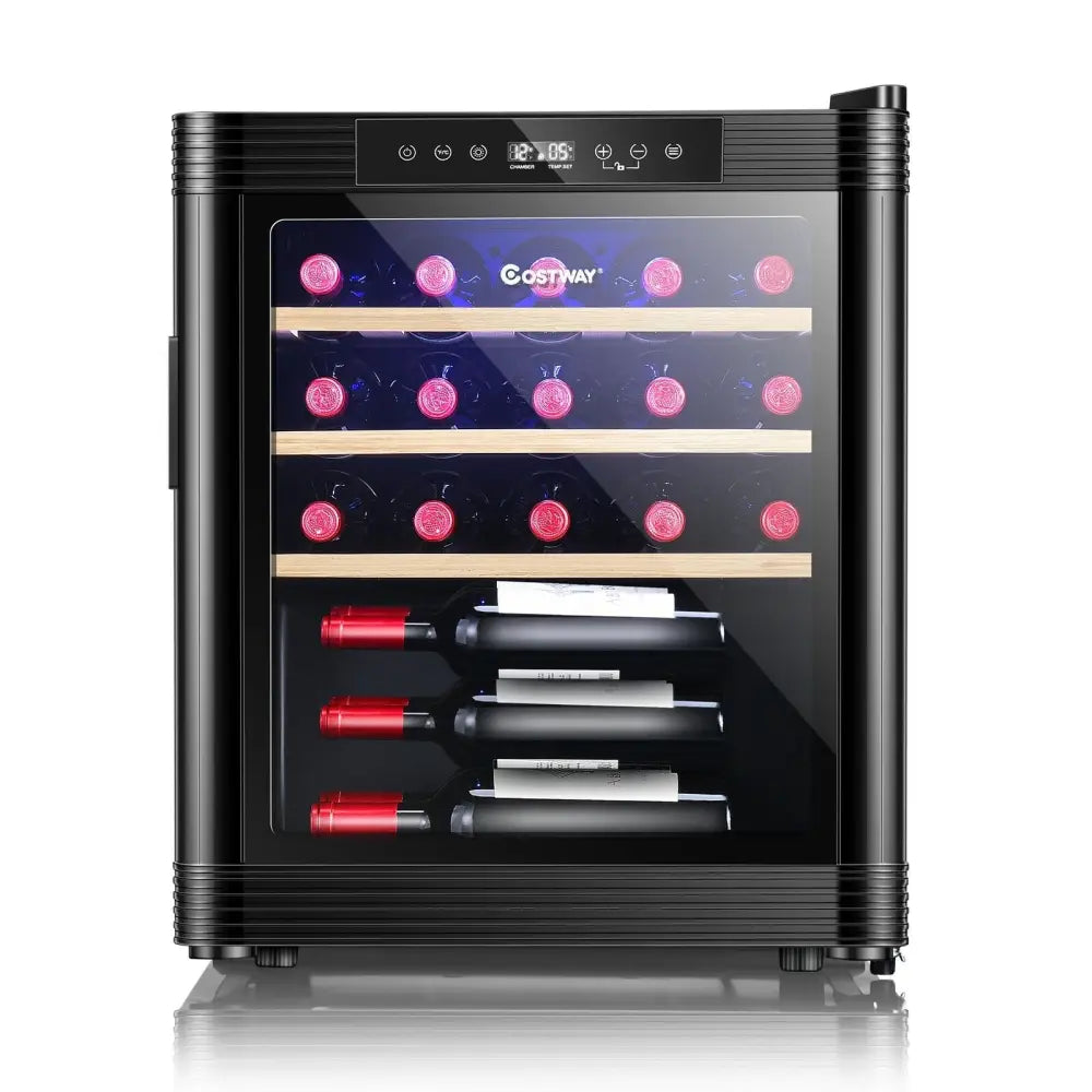 21 Bottle Compressor Wine Cooler Refrigerator with Digital Control - Oasis Home Essentials