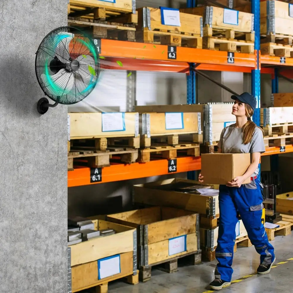21 Inch 3 Speed Wall Mount Industrial Fan Costway
