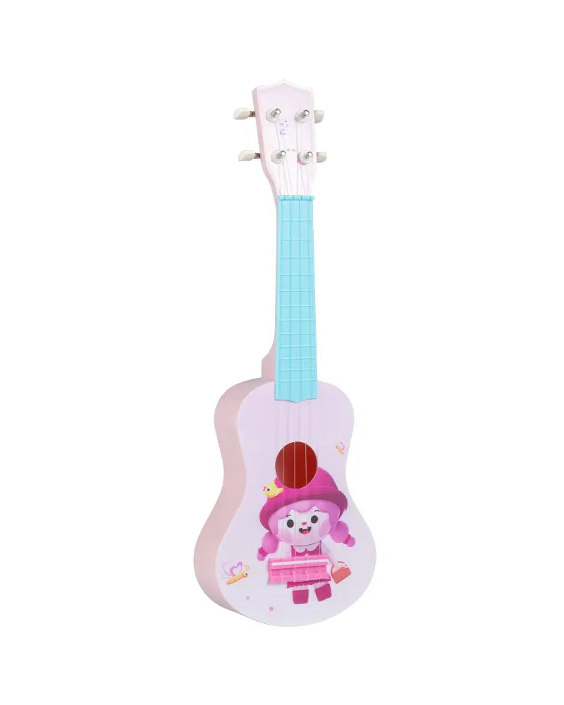 21 Inch Children Mini Ukulele with 4 Nylon Strings and 12 Frets - Pink & Blue - Guitar & Strings