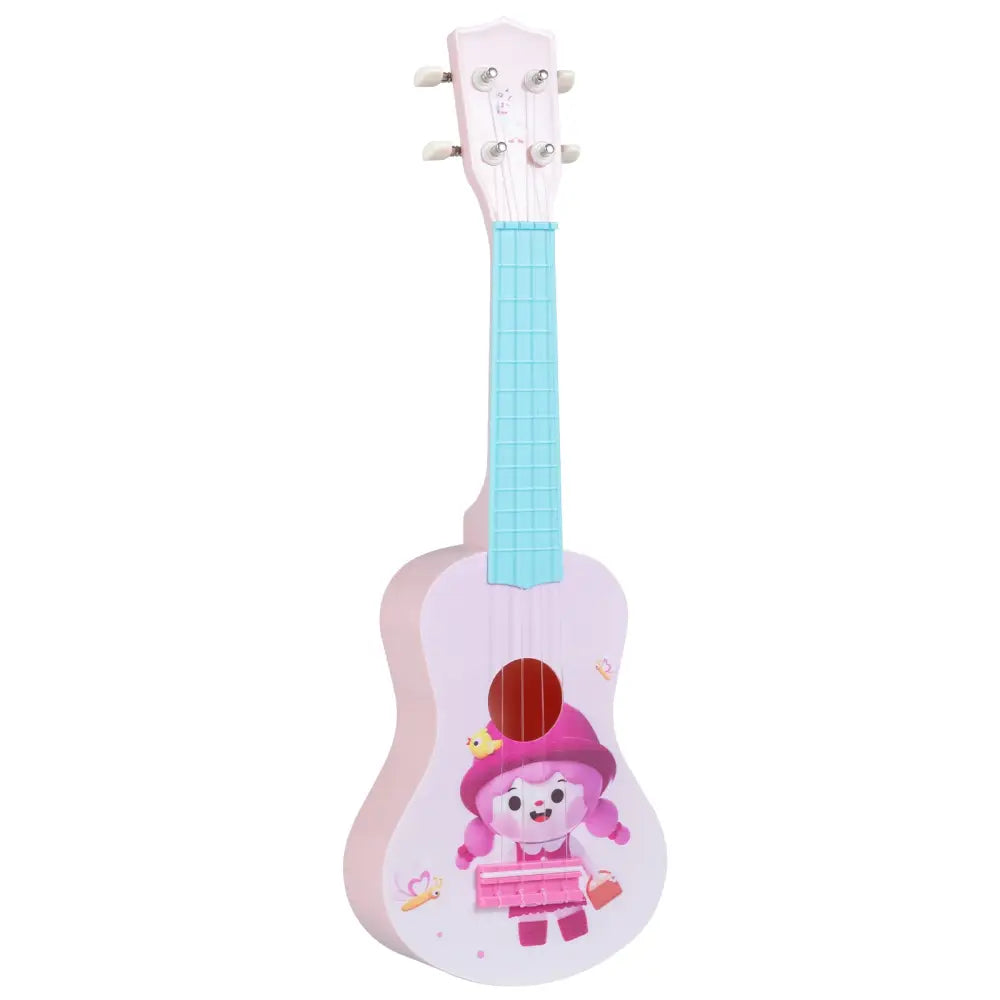 21 Inch Children Mini Ukulele with 4 Nylon Strings and 12 Frets - Pink & Blue - Guitar & Strings