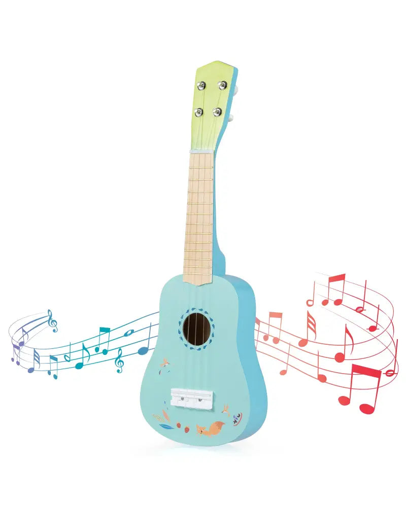 21 Inch Ukulele Guitar for Kids with Basswood Body for 3+ Years Old - Guitar & Strings