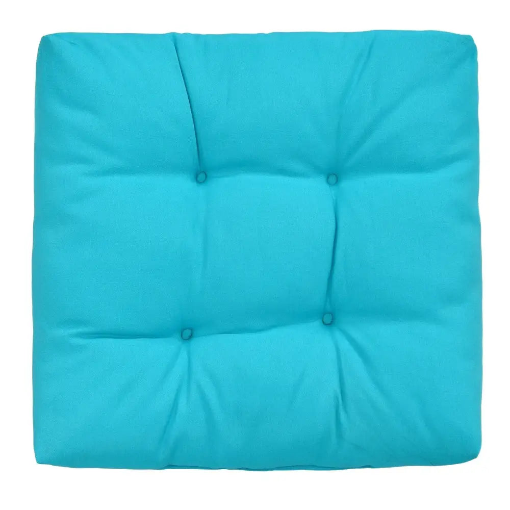 21 Inch x 21 Inch Patio Chair Seat Cushion Pads for Indoor and Outdoor-Turquoise - Turquoise - Outdoor Furniture