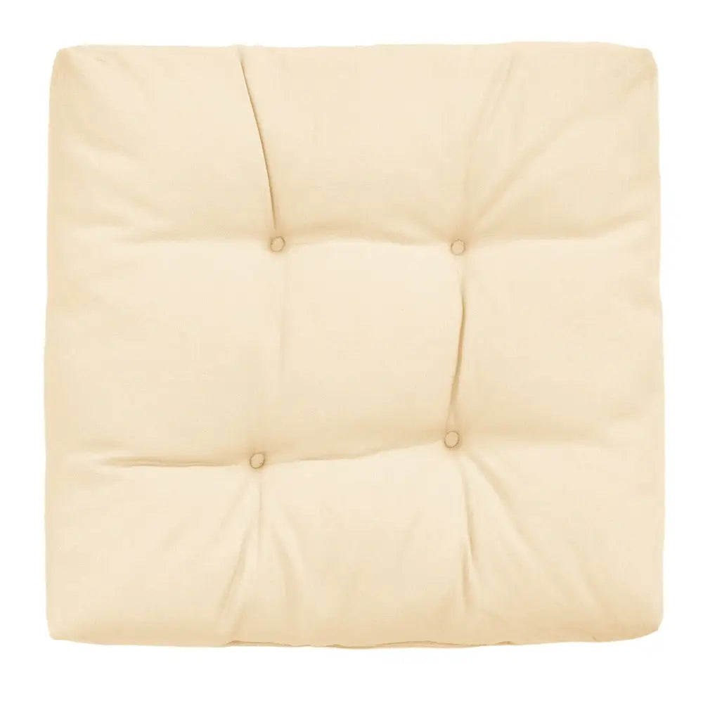 21 Inch x 21 Inch Patio Chair Seat Cushion Pads for Indoor and Outdoor-Beige - Beige - Outdoor Furniture Accessories