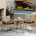 21 Inch x 21 Inch Patio Chair Seat Cushion Pads for Indoor and Outdoor-Coffee - Coffee - Outdoor Furniture Accessories