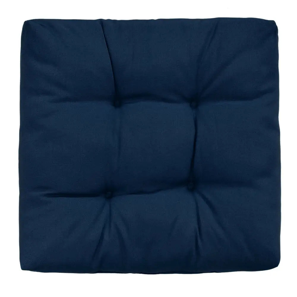 21 Inch x 21 Inch Patio Chair Seat Cushion Pads for Indoor and Outdoor-Navy - Navy - Outdoor Furniture Accessories