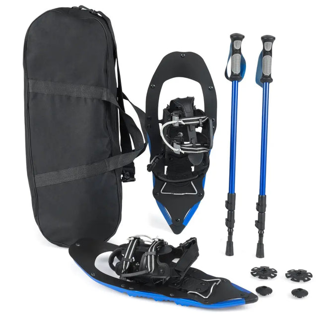 21 Snowshoes with Trekking Poles-Blue - Blue - Winter Sports & Activities