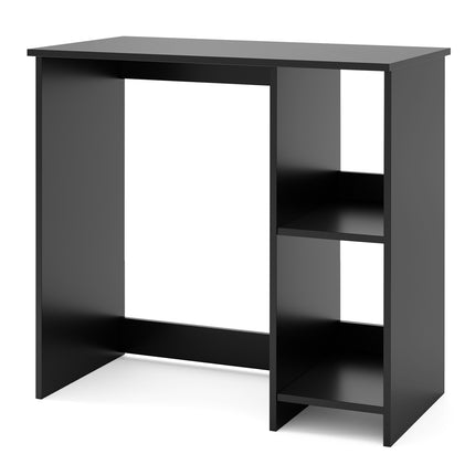 31.5 Inch  Modern Home Office Desk with 2 Compartments-Black
