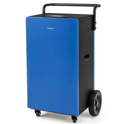 215 Pints 8000 Sq.Ft Commercial Dehumidifier For Home and Basement with 24H Timer-Blue Costway