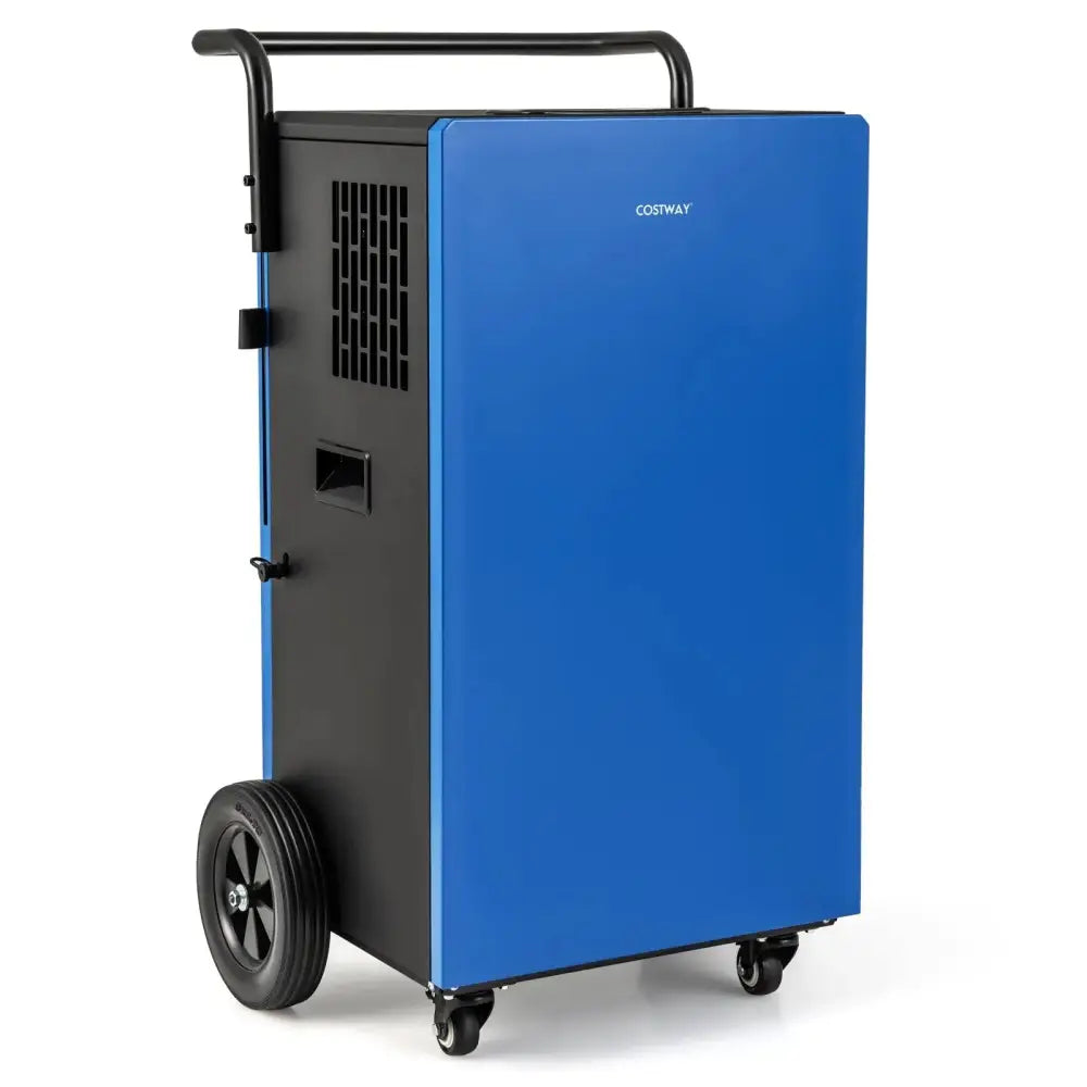 215 Pints 8000 Sq.Ft Commercial Dehumidifier For Home and Basement with 24H Timer-Blue Costway