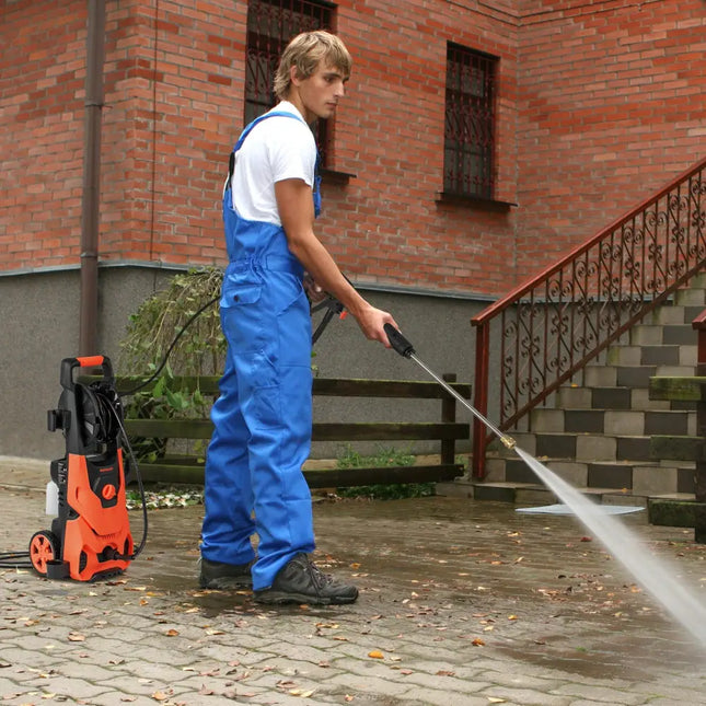 2150PSI Electric Pressure Washer 1.2GPM with 4 Quick Connect Nozzles and Foam Cannon-Orange - Orange - Pressure Washers