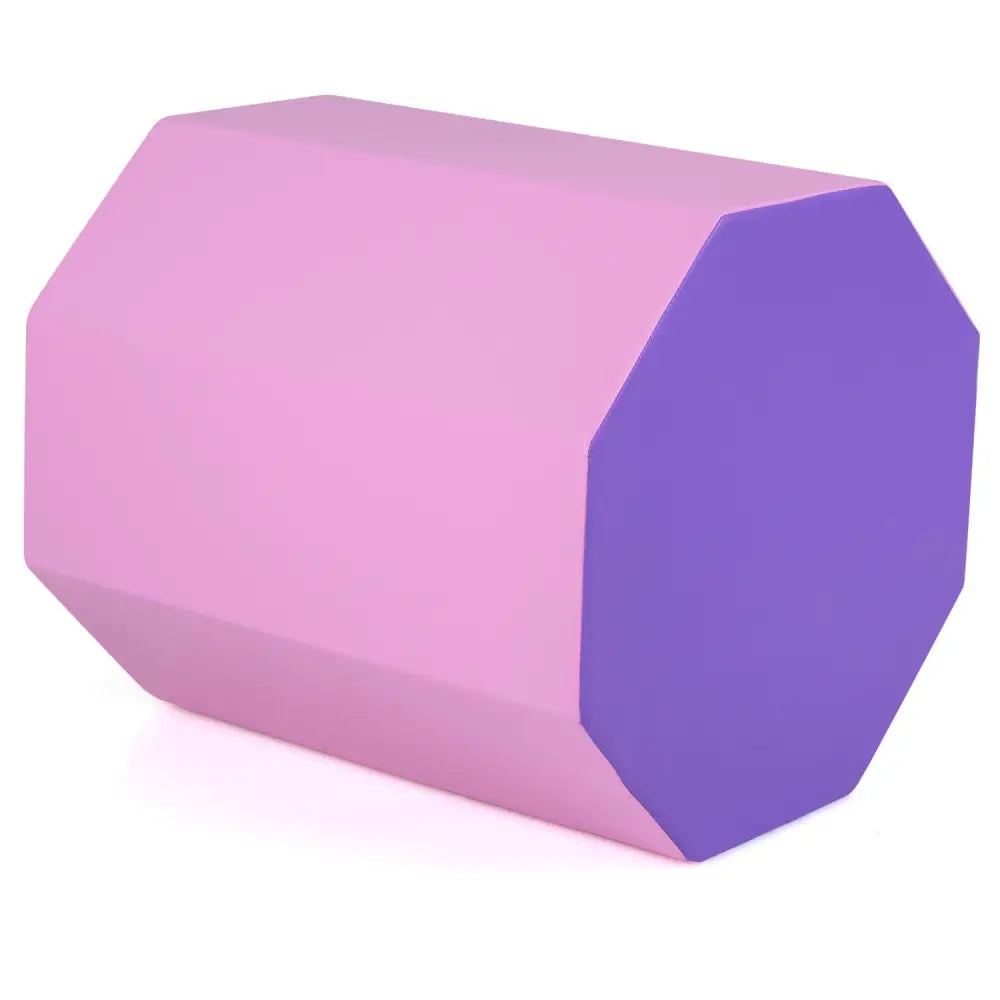 22.5’’ x 26’’ Octagon Tumbling Mat with Zippered Cover and Thick Foam Filling-Pink - Pink - Yoga & Gym Mats