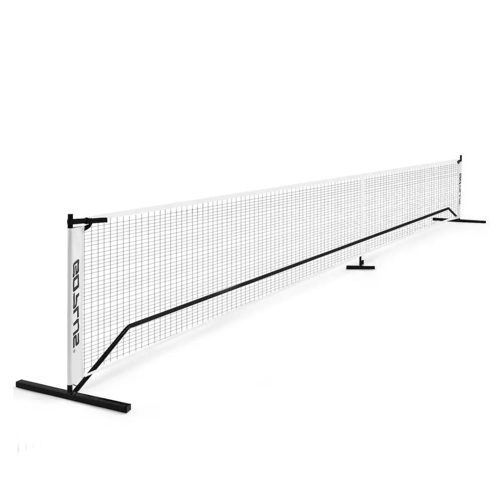 22 Feet Portable Pickleball Net Set System with Carry Bag for Indoor Outdoor Game - Black - Sport Equipments