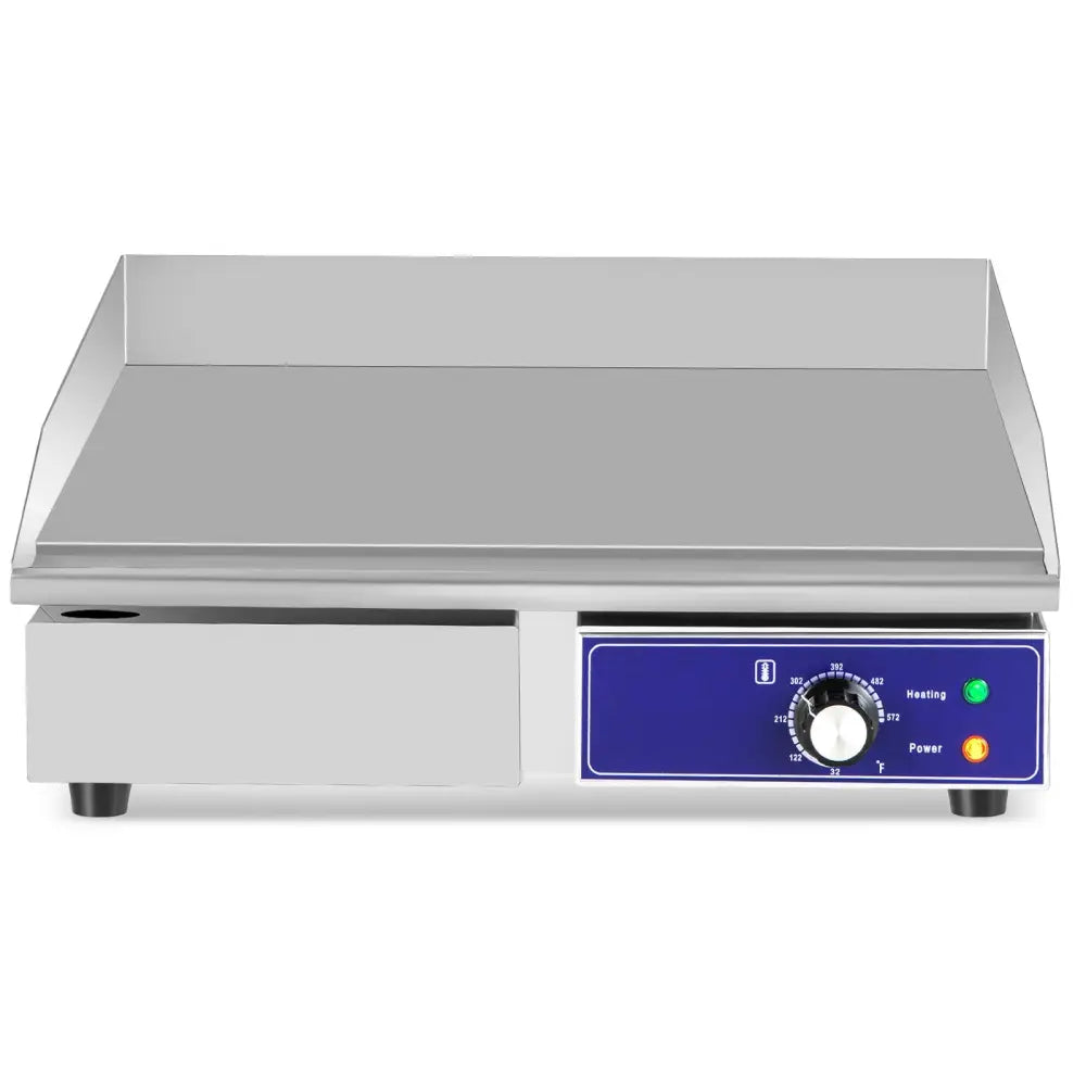 22 Inch Countertop Electric Griddle 2000W 110V Commercial Stainless Steel Grill-Silver - Silver - Food Warmers & Burners