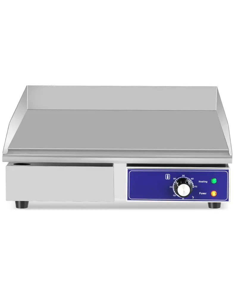 22 Inch Countertop Electric Griddle 2000W 110V Commercial Stainless Steel Grill-Silver - Silver - Food Warmers & Burners