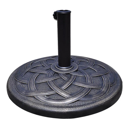 22 Inch Heavy Duty Round Umbrella Base Stand - Bronze - Outdoor Umbrella Bases