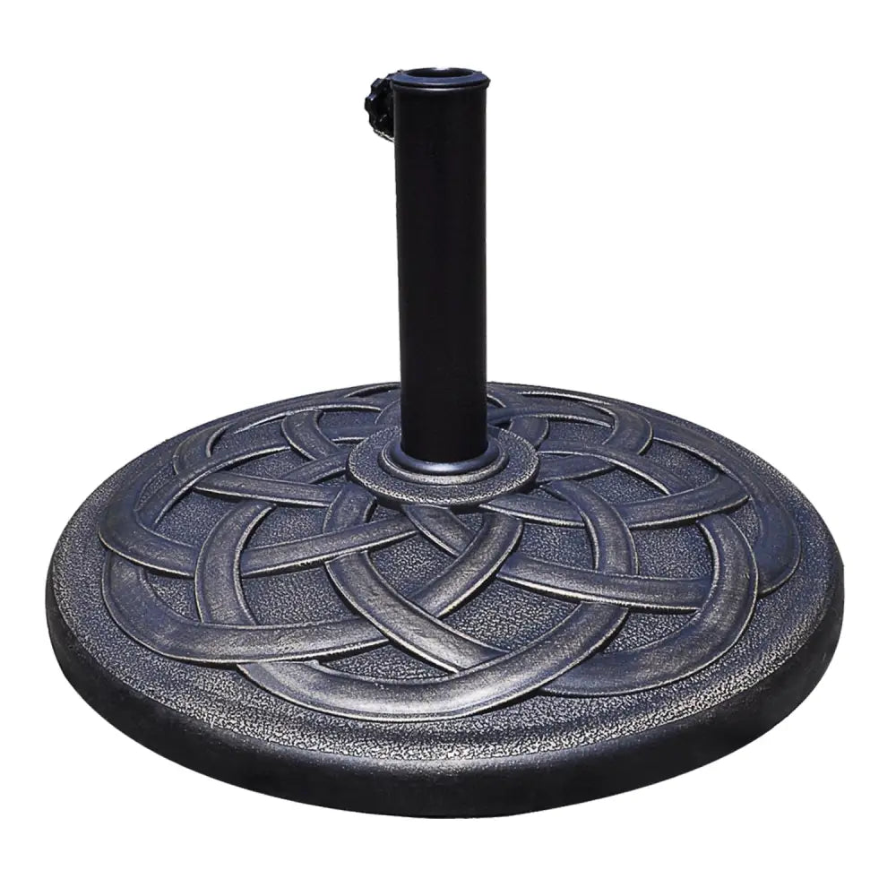 22 Inch Heavy Duty Round Umbrella Base Stand - Bronze - Outdoor Umbrella Bases