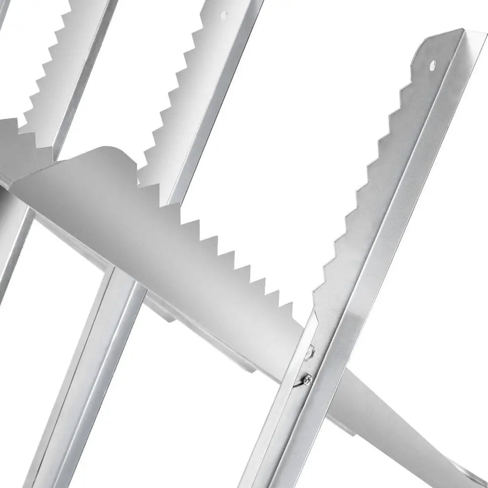 220 lbs Heavy Duty Portable Foldable Steel Sawhorse - Silver - Garages