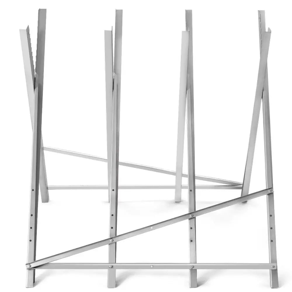 220 lbs Heavy Duty Portable Foldable Steel Sawhorse - Silver - Garages