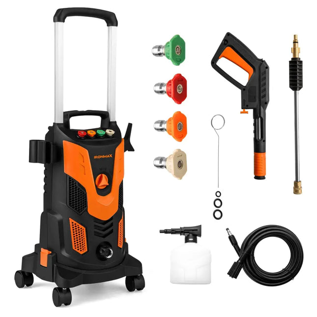 2300 PSI 1.8 GPM Electric High Pressure Power Washer-Orange - Orange - Pressure Washers