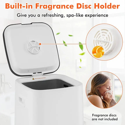 23L Large Hot Towel Heater with Rapid Heating and Adjustable Timer-White Costway