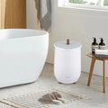 23L Large Luxury Bucket-Style Towel Warmer with Fragrant Disc Holder-White - White - Dryers