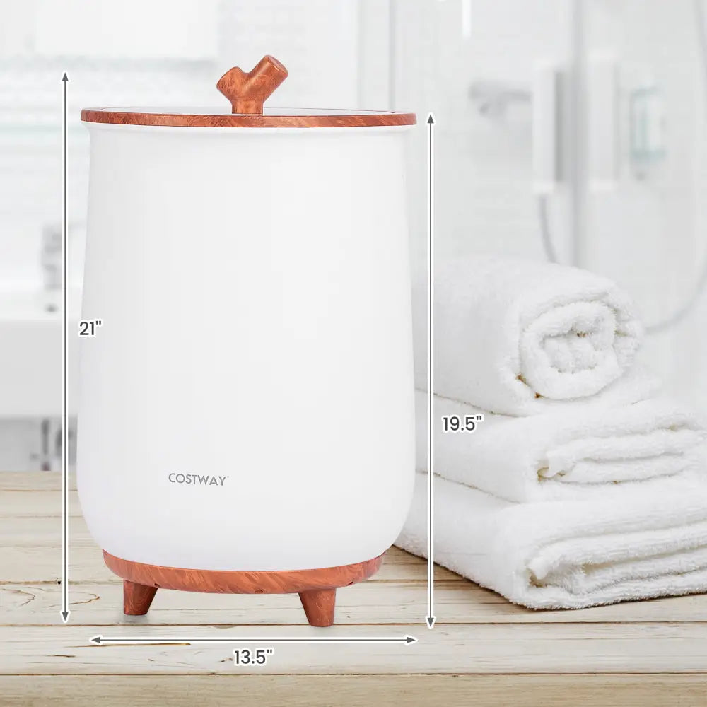 23L Large Luxury Bucket-Style Towel Warmer with Fragrant Disc Holder-Coffee - Coffee - Dryers