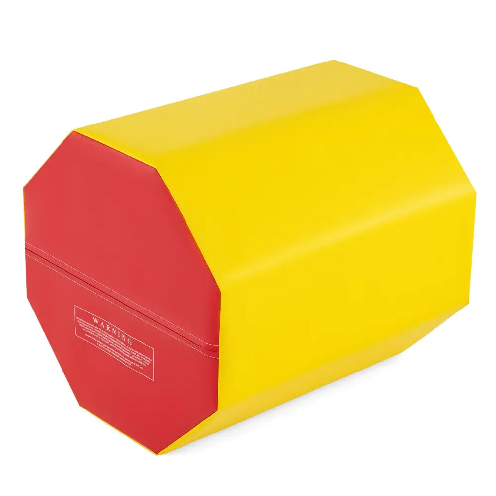 24.5 Inch x 24.5 Inch Octagon Gymnastics Mat with Waterproof Zippered Cover-Yellow - Yellow - Yoga & Gym Mats