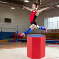24.5 Inch x 24.5 Inch Octagon Gymnastics Mat with Waterproof Zippered Cover-Red - Red - Yoga & Gym Mats