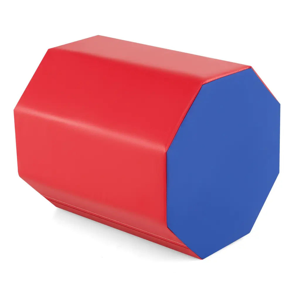 24.5 Inch x 24.5 Inch Octagon Gymnastics Mat with Waterproof Zippered Cover-Red - Red - Yoga & Gym Mats