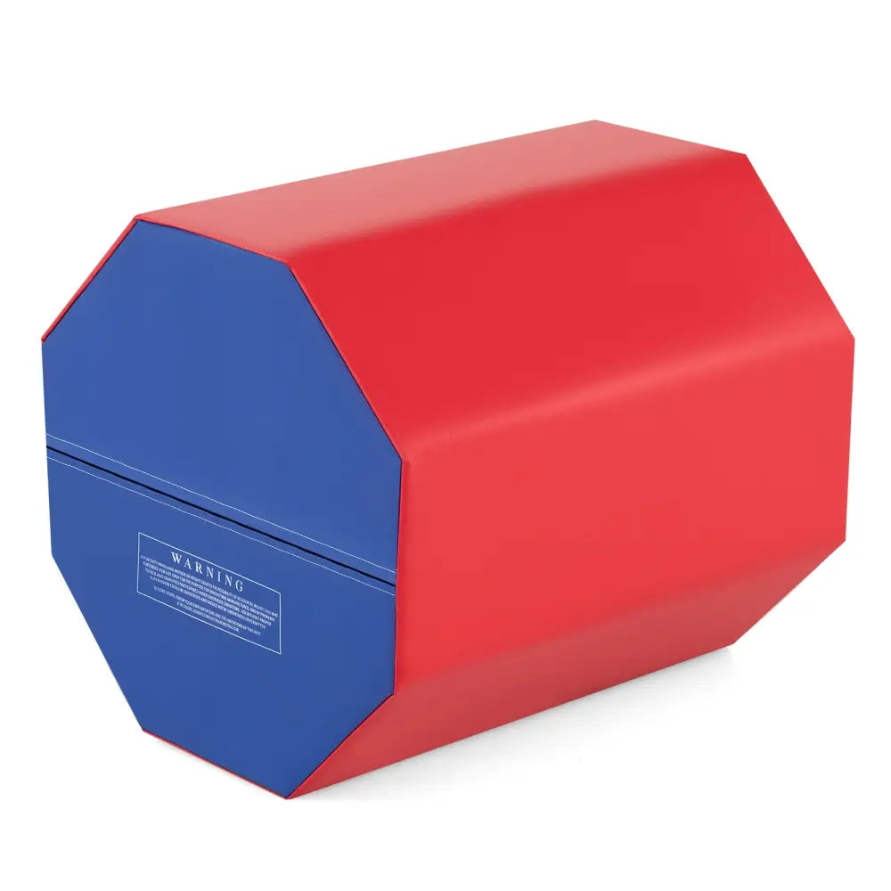 24.5 Inch x 24.5 Inch Octagon Gymnastics Mat with Waterproof Zippered Cover-Red - Red - Yoga & Gym Mats